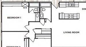 2X2 Floor Plan | Sonoma Ridge at Bennet Valley in Sonoma, CA